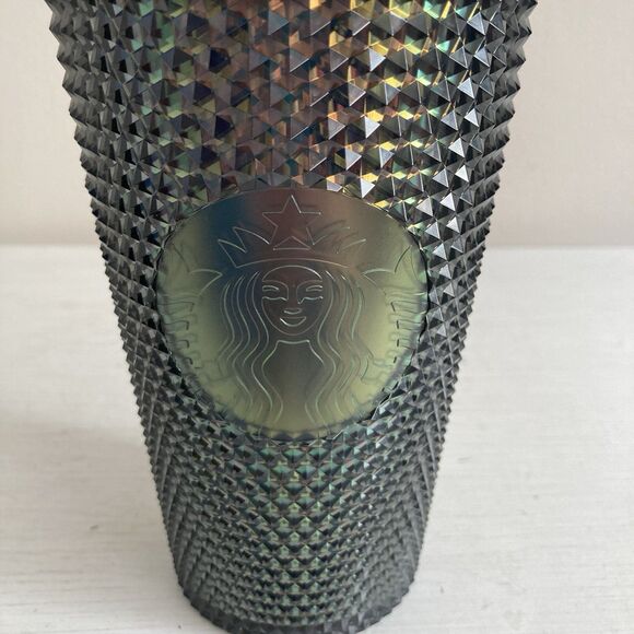 Starbucks Black Iridescent Studded 16 oz Tumbler Nightmare Before Christmas Jack - Picture 2 of 4